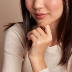 Bague Aindreas Or Blanc Diamant - Bagues avec pierre Femme | Histoire d&rsquo;Or