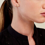 Boucles D'oreilles Puces Tylia Plaqu&eacute; Or Dor&eacute; - Boucles d'oreilles fantaisie Femme | Histoire d&rsquo;Or