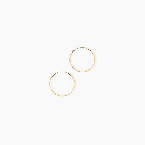 Créoles Muses Or Jaune - Boucles d'oreilles créoles Femme | Histoire d’Or