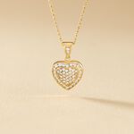 Collier Rhadijaae Plaqu&eacute; Or Jaune Oxyde De Zirconium - Colliers Femme | Histoire d&rsquo;Or