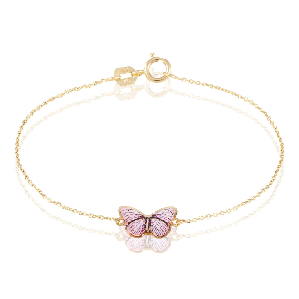 Bracelet Sulivia Papillon Or Jaune - Bracelets Enfant | Histoire d’Or
