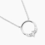 Collier Catiane Argent Blanc Oxyde De Zirconium - Colliers fantaisie Femme | Histoire d&rsquo;Or