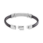 Bracelet Yannick Acier Blanc - Bracelets Cuir Homme | Histoire d&rsquo;Or