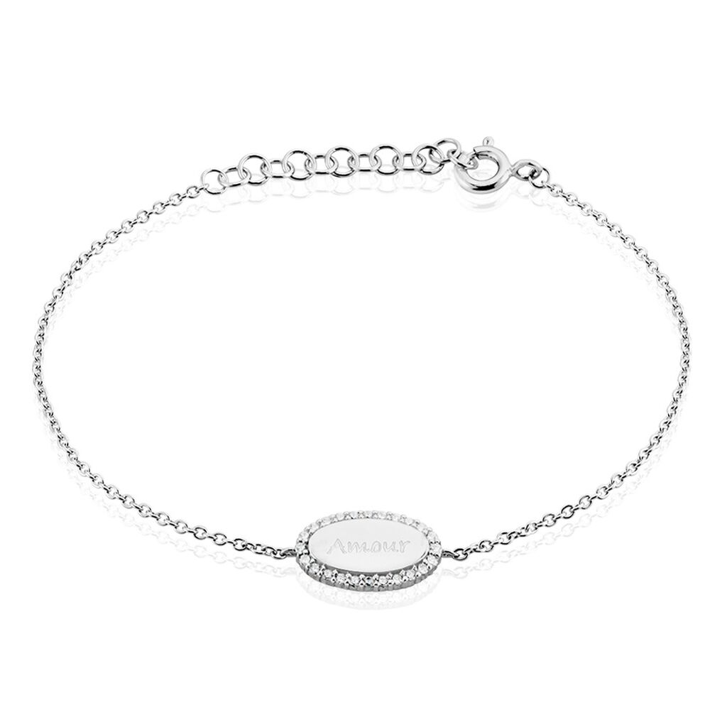 Bracelet Argent Blanc Ankur Oxydes De Zirconium - Bracelets Femme | Histoire d’Or