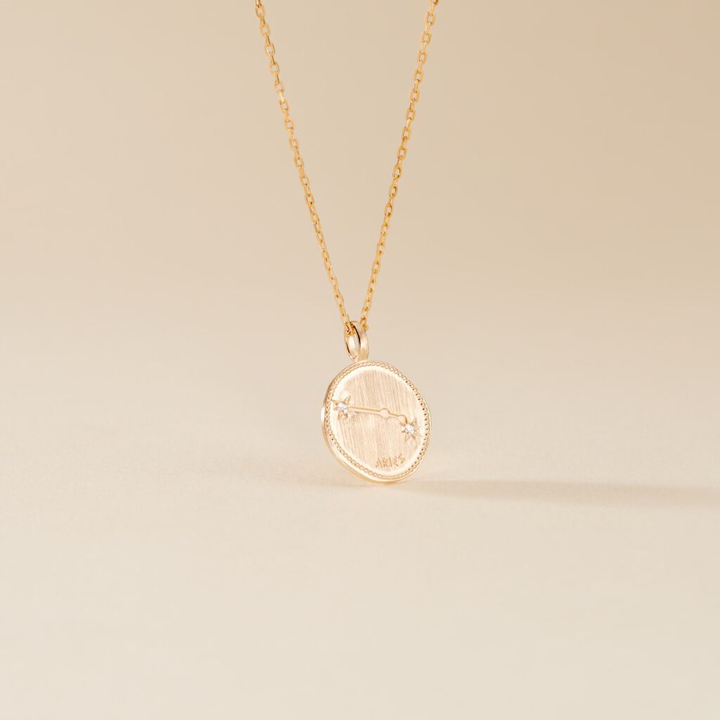 Collier Iago Plaqu&eacute; Or Oxydes De Zirconium - Colliers Zodiaque Femme | Histoire d&rsquo;Or