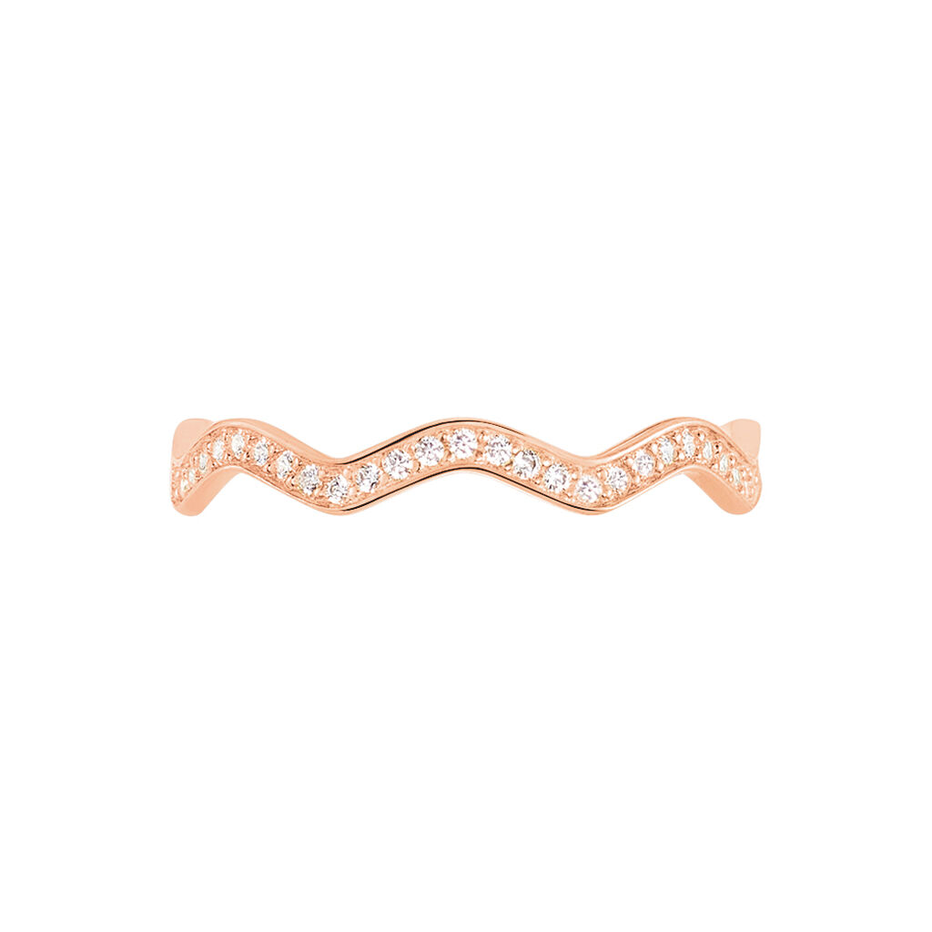 Bague Jasmyn Argent Rose Oxyde De Zirconium - Bagues avec pierre Femme | Histoire d’Or