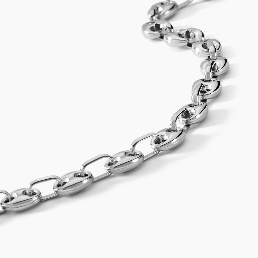 Bracelet Carrus Argent Blanc - Bracelets chaîne Homme | Histoire d’Or