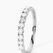 Demi Alliance Hera Platine Blanc Diamant - Alliances Femme | Histoire d’Or