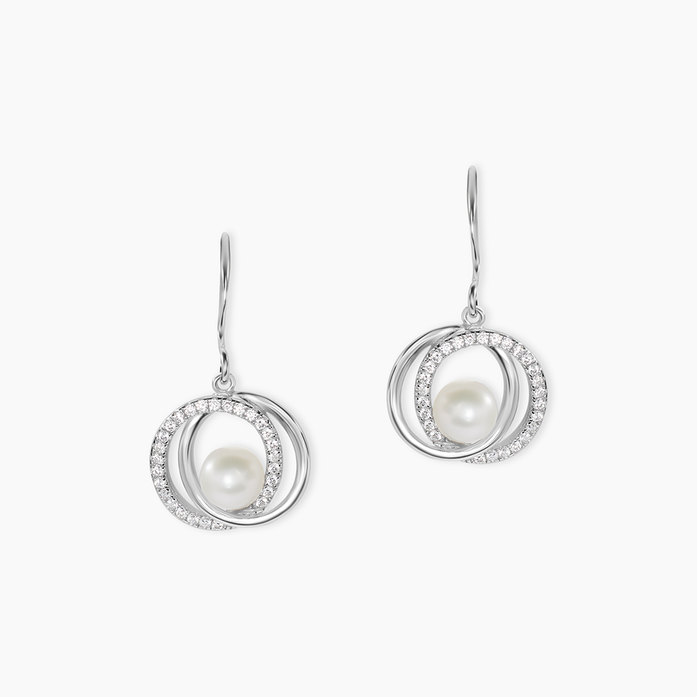 Boucles D'oreilles Argent Perles D'eau Douce Jaunes - Neuf Avec étiquettes - ROSEMIMOSA