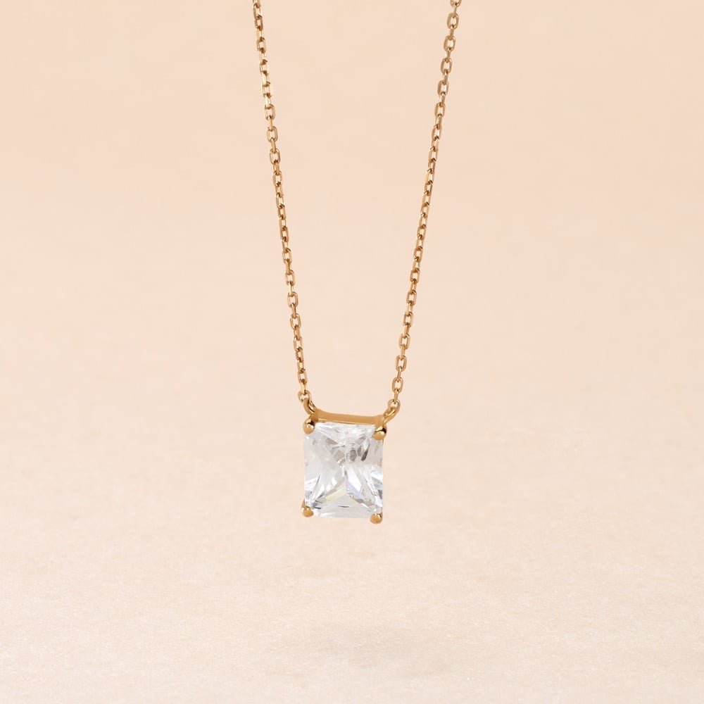 Collier Gatsby Or Jaune Oxyde De Zirconium - Colliers Femme | Histoire d’Or