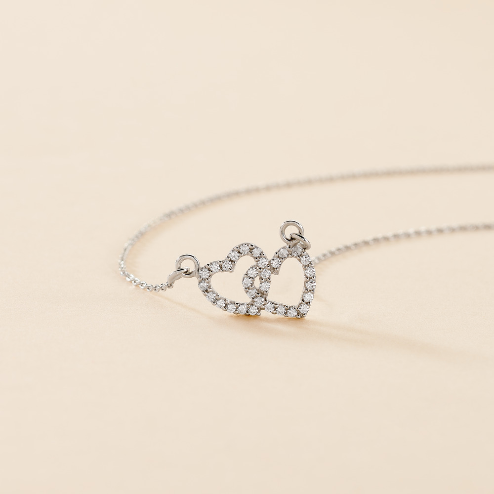 Collier Loving Argent Blanc Oxyde De Zirconium - Colliers fantaisie Femme | Histoire d&rsquo;Or