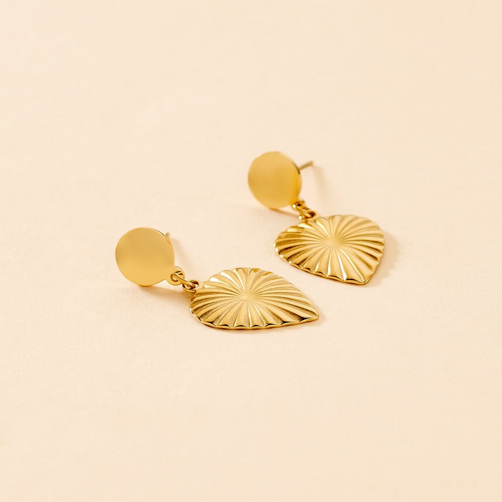 Boucles D'oreilles Pendantes Hyacinth Acier Jaune - Boucles d'oreilles fantaisie Femme | Histoire d’Or