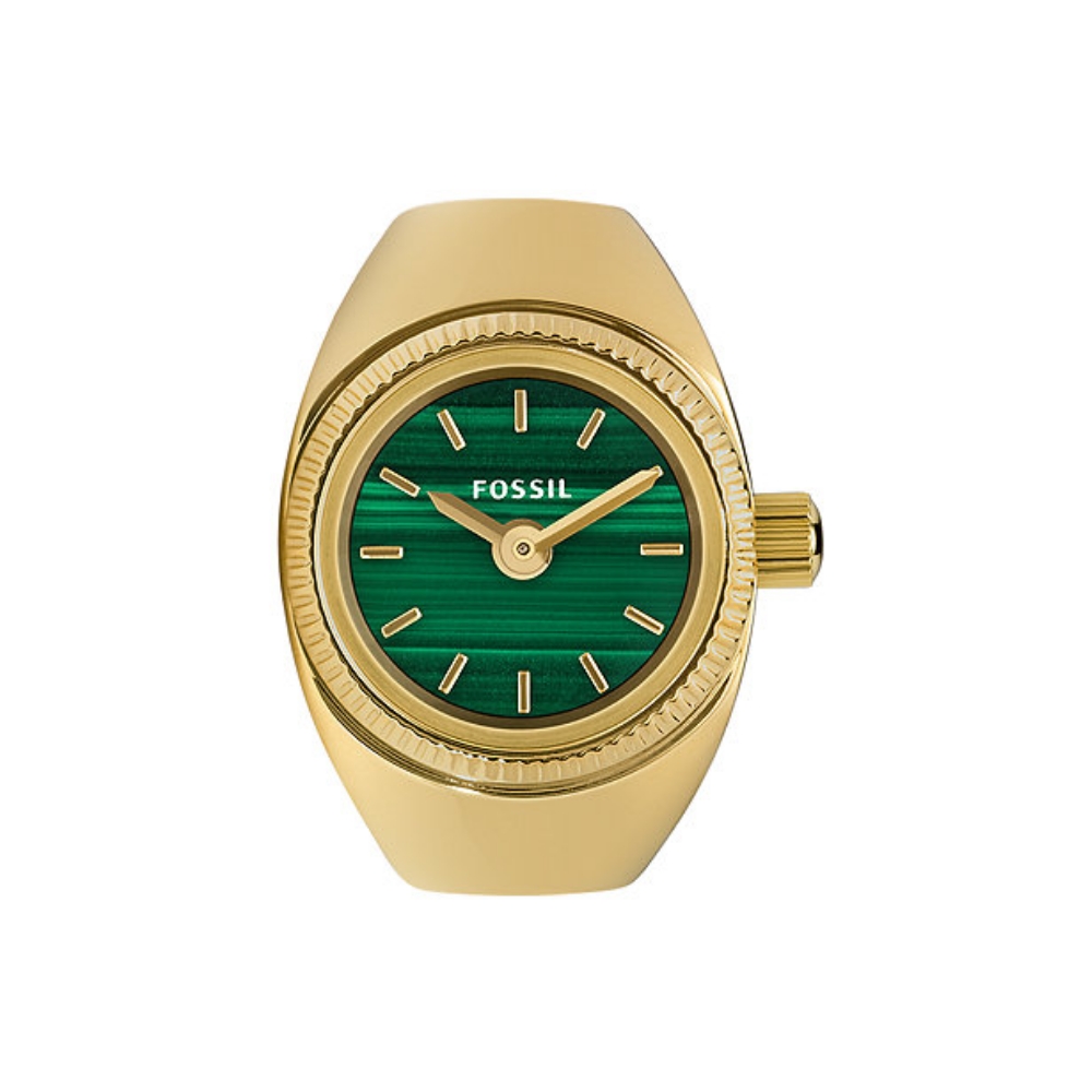 Verre De Montre Rond INDEX 30.8 Mm Avec Bague Dorée - Neuf Sans étiquette