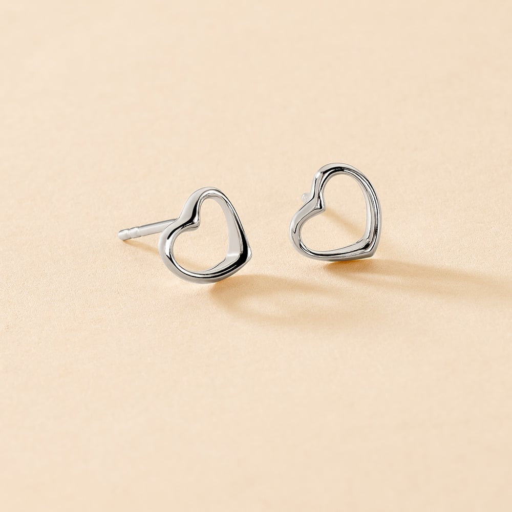 Boucles D'oreilles Puces Amerigo Argent Blanc - Boucles d'oreilles fantaisie Femme | Histoire d’Or