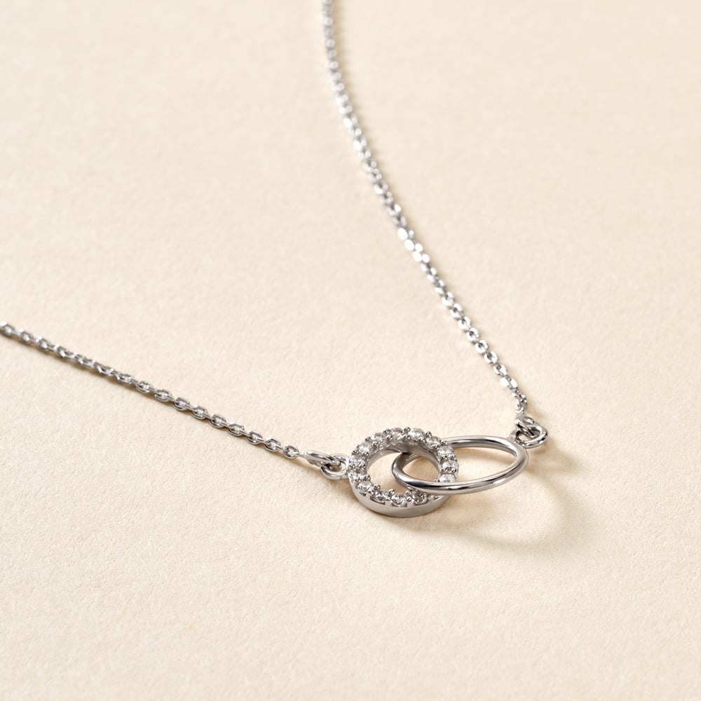 Collier Twillie Argent Blanc Oxyde De Zirconium - Colliers fantaisie Femme | Histoire d&rsquo;Or