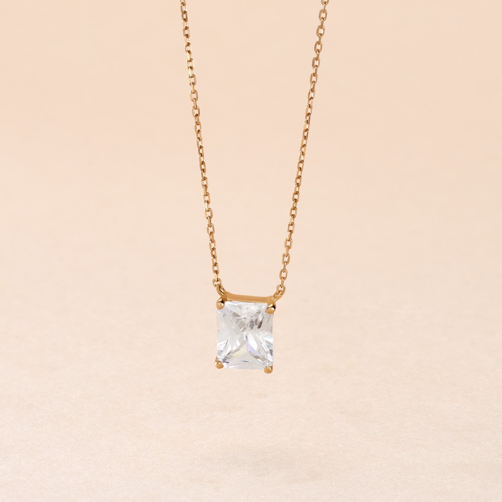 Collier Gatsby Or Jaune Oxyde De Zirconium - Colliers Femme | Histoire d’Or