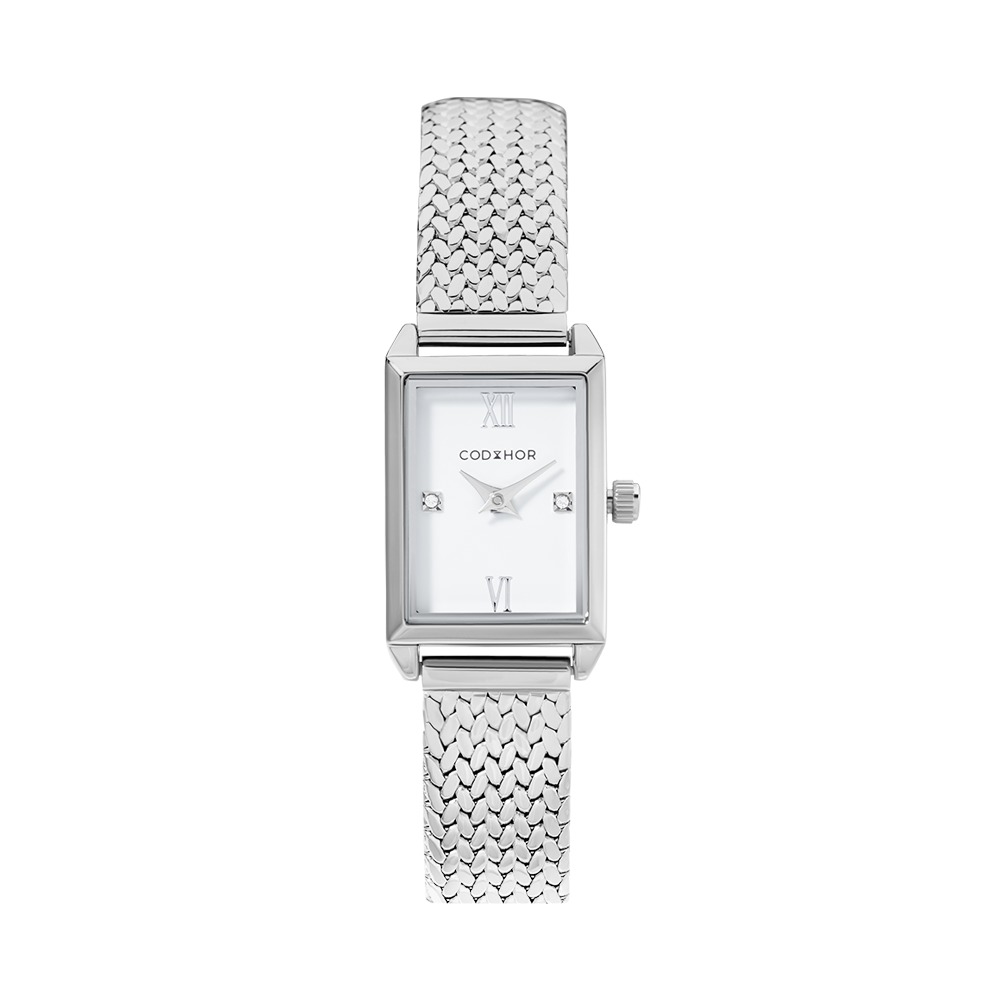 Boîtier De Montre Vintage Femme BWC - ID 23,3 Mm - Acier Inoxydable, Cristal - Neuf