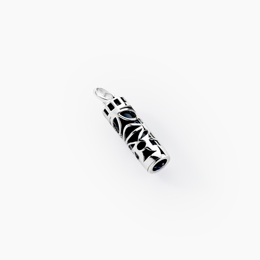 Pendentif Argent 925 Avec Onyx Noir - Neuf Avec étiquettes, Poinçonné