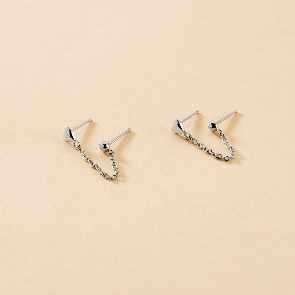 Boucles D'oreilles Pendantes Honor Argent Blanc - Boucles d'oreilles fantaisie Femme | Histoire d’Or