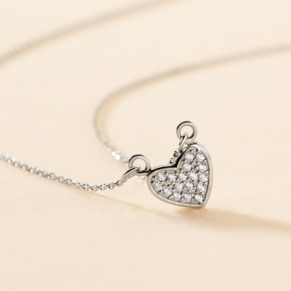 Collier Seya Argent Blanc Oxyde De Zirconium - Colliers fantaisie Femme | Histoire d&rsquo;Or